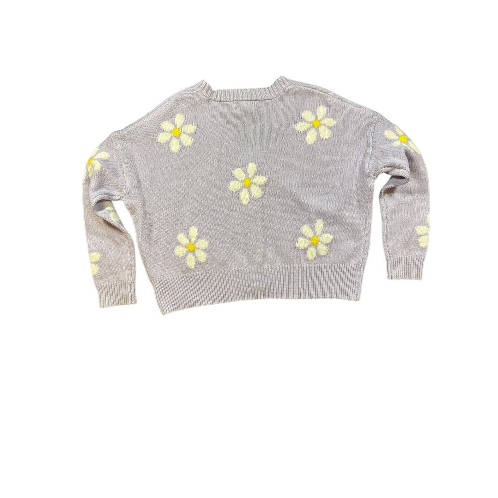 Lilac cardigan with Adorable Daisies - Picture 2 of 6
